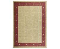 Oriental Weavers koberce Kusový koberec SISALO/DAWN 879/O44P (J84 Red) - 200x285 cm Béžová, Velké (190x270 cm a větší), Syntetický (umělý)