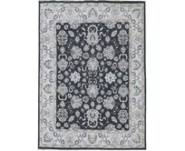 Diamond Carpets koberce Ručně vázaný kusový koberec Diamond DC-98 JN Black/ivory - 180x275 cm Černá, Velké (190x270 cm a větší), Přírodní