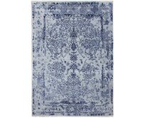 Diamond Carpets koberce Ručně vázaný kusový koberec Diamond DC-JK ROUND Silver/peacock blue - 180x275 cm Modrá, Velké (190x270 cm a větší), Přírodní