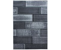 Ayyildiz koberce Kusový koberec Plus 8007 black - 120x170 cm Černá, Velké (190x270 cm a větší), Syntetický (umělý)