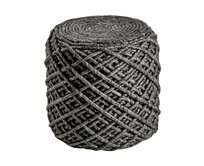 Obsession koberce Sedací vak ROYAL POUF POR 888 Graphite - 40 x 40 x 40 cm cm Šedá, výška cca 40-45 cm, Syntetický (umělý)