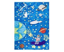 Dywany Łuszczów Dětský kusový koberec Bambino 2265 Rocket Space blue - 160x220 cm Modrá, Střední (80x160 - 164x240), Syntetický (umělý)