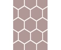 GDmats koberce Designový kusový koberec Honeycomb od Jindřicha Lípy - 120x170 cm Béžová, Velké (190x270 cm a větší), Syntetický (umělý)