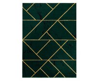 Dywany Łuszczów Kusový koberec Emerald geometric 1012 green and gold - 200x290 cm Zelená, Velké (190x270 cm a větší), Syntetický (umělý)