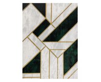 Dywany Łuszczów Kusový koberec Emerald 1015 green and gold - 140x190 cm Zelená, Velké (190x270 cm a větší), Syntetický (umělý)