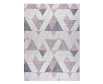 Dywany Łuszczów Kusový koberec Sion Sisal Triangles 3006 ecru/pink - 140x190 cm Růžová, Velké (190x270 cm a větší), Syntetický (umělý)