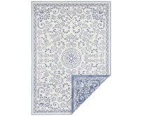 NORTHRUGS - Hanse Home koberce Kusový koberec Twin Supreme  Leyte Blue/Cream – na ven i na doma - 80x150 cm Modrá, Střední (80x160 - 164x240), Syntetický (umělý)