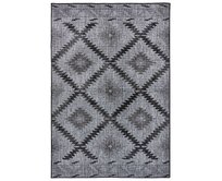 NORTHRUGS - Hanse Home koberce Kusový koberec Twin Supreme  Malibu Night Silver - 80x350 cm Černá, Velké (190x270 cm a větší), Syntetický (umělý)