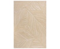 Flair Rugs koberce Kusový koberec Solace Lino Leaf Natural - 60x230 cm Béžová, Velké (190x270 cm a větší), Přírodní