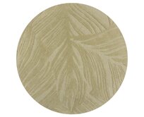 Flair Rugs koberce Kusový koberec Solace Lino Leaf Sage kruh - 160x160 (průměr) kruh cm Zelená, Střední (80x160 - 164x240), Přírodní