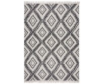 Flair Rugs koberce Kusový koberec Deuce Alix Recycled Rug Monochrome/Black - 120x170 cm Bílá, Střední (80x160 - 164x240), Přírodní