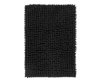 Lalee koberce Koupelnová předložka Fluffy 700 Black - 40x60 cm Černá, Malé (80x150 cm a menší), Syntetický (umělý)