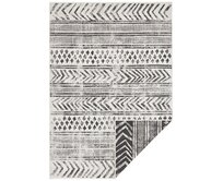 NORTHRUGS - Hanse Home koberce Kusový koberec Twin Supreme  Biri Black/Cream – na ven i na doma - 80x350 cm Černobílá, Velké (190x270 cm a větší), Syntetický (umělý)