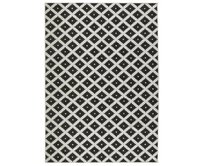 NORTHRUGS - Hanse Home koberce Kusový koberec Twin-Wendeteppiche 103124 schwarz creme - 160x230 cm Černá, Velké (190x270 cm a větší), Syntetický (umělý)