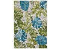 Hanse Home Collection koberce Kusový koberec Flair  Tropical Leaves Turqouise Green - 200x285 cm Vícebarevná, Velké (190x270 cm a větší), Syntetický (umělý)