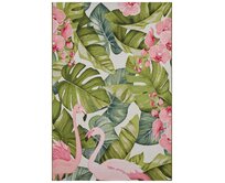 Hanse Home Collection koberce Kusový koberec Flair  Tropical Flamingo Multicolored - 80x165 cm Vícebarevná, Velké (190x270 cm a větší), Syntetický (umělý)