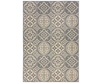 Flair Rugs koberce AKCE: 160x160 (průměr) kruh cm Kusový koberec Florence Alfresco Tile Grey - 160x160 (průměr) kruh cm Šedá, Střední (80x160 - 164x240), Syntetický (umělý)