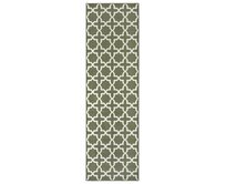 Hanse Home Collection koberce Běhoun Basic  Green - 80x450 cm Zelená, Velké (190x270 cm a větší), Syntetický (umělý)