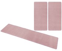 Hanse Home Collection koberce Kobercová sada Nasty 104446 Light-Rose - 3 díly: 70x140 cm (2x), 70x240 cm (1x) cm Růžová, Střední (80x160 - 164x240), Syntetický (umělý)