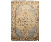 Diamond Carpets koberce Ručně vázaný kusový koberec Agra Mahal DE 2284 Multi Colour - 80x150 cm Modrá, Velké (190x270 cm a větší), Přírodní