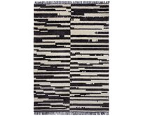 Flair Rugs koberce Kusový koberec Domino Lina Berber Monochrome - 120x170 cm Černá, Střední (80x160 - 164x240), Syntetický (umělý)