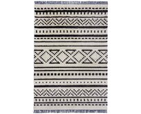 Flair Rugs koberce Kusový koberec Domino Sabri Berber Monochrome - 160x230 cm Černá, Střední (80x160 - 164x240), Syntetický (umělý)