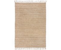 Flair Rugs koberce Kusový koberec Levi Chenille Jute Natural - 160x230 cm Béžová, Střední (80x160 - 164x240), Přírodní