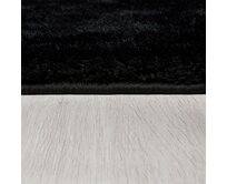 Flair Rugs koberce Kusový koberec Indulgence Velvet Black - 60x230 cm Černá, Střední (80x160 - 164x240), Syntetický (umělý)