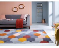 Flair Rugs koberce Kusový koberec Moderno Munro Rust Multi - 120x170 cm Vícebarevná, Velké (190x270 cm a větší), Přírodní