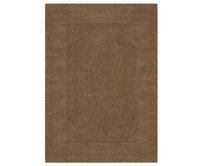 Flair Rugs koberce Kusový ručně tkaný koberec Tuscany Textured Wool Border Brown - 160x230 cm Hnědá, Velké (190x270 cm a větší), Přírodní