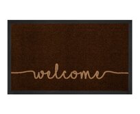 Hanse Home Collection koberce Protiskluzová rohožka Printy  Darkbrown Beige - 45x75 cm Hnědá, Malé (80x150 cm a menší), Syntetický (umělý)