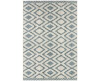 NORTHRUGS - Hanse Home koberce Kusový koberec Botany Aqua Blue  – na ven i na doma - 140x200 cm Modrá, Střední (80x160 - 164x240), Syntetický (umělý)