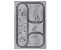 Hanse Home Collection koberce Dětský kusový koberec Flatweave Kids Rugs  Grey - 200x290 cm Šedá, Velké (190x270 cm a větší), Syntetický (umělý)