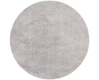 Flair Rugs koberce Kusový koberec Shaggy Teddy Grey kruh - 133x133 (průměr) kruh cm Šedá, Malé (80x150 cm a menší), Syntetický (umělý)