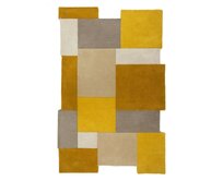 Flair Rugs koberce AKCE: 60x230 cm Kusový koberec Abstract Collage Ochre/Natural - 60x230 cm Žlutá, Střední (80x160 - 164x240), Přírodní