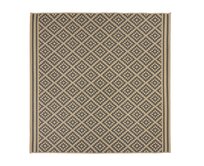 Flair Rugs koberce Kusový koberec Florence Alfresco Moretti Beige/Anthracite čtverec  - 200x200 cm Černá, Střední (80x160 - 164x240), Syntetický (umělý)