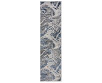 Flair Rugs koberce Běhoun Eris Marbled Navy - 60x230 cm Modrá, Velké (190x270 cm a větší), Syntetický (umělý)