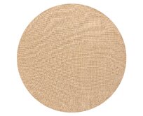 Dywany Łuszczów Kusový koberec Timo 6272 Dark beige kruh – na ven i na doma - 120x120 (průměr) kruh cm Béžová, Malé (80x150 cm a menší), Syntetický (umělý)