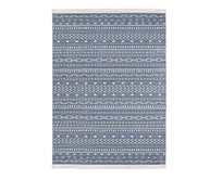 NORTHRUGS - Hanse Home koberce Kusový koberec Twin Supreme 103439 Kuba blue creme – na ven i na doma - 120x170 cm Modrá, Velké (190x270 cm a větší), Syntetický (umělý)