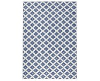 NORTHRUGS - Hanse Home koberce Kusový koberec Twin-Wendeteppiche 103128 blau creme – na ven i na doma - 160x230 cm Modrá, Velké (190x270 cm a větší), Syntetický (umělý)