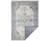 NORTHRUGS - Hanse Home koberce Kusový koberec Twin Supreme  Blue/Cream – na ven i na doma - 160x230 cm Modrá, Střední (80x160 - 164x240), Syntetický (umělý)