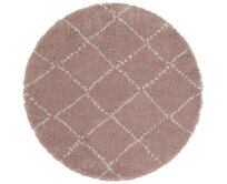 Mint Rugs - Hanse Home koberce Kusový koberec Allure  Rose/Cream - 120x120 (průměr) kruh cm Růžová, Malé (80x150 cm a menší), Syntetický (umělý)