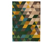 Flair Rugs koberce AKCE: 80x150 cm Ručně všívaný kusový koberec Illusion Prism Green/Multi - 80x150 cm Vícebarevná, Malé (80x150 cm a menší), Přírodní