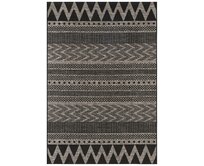 NORTHRUGS - Hanse Home koberce Kusový koberec Jaffa  Beige/Anthracite – na ven i na doma - 140x200 cm Černá, Velké (190x270 cm a větší), Syntetický (umělý)