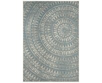 NORTHRUGS - Hanse Home koberce Kusový koberec Jaffa  Turquoise/Taupe – na ven i na doma - 140x200 cm Modrá, Střední (80x160 - 164x240), Syntetický (umělý)