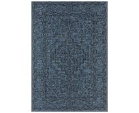 NORTHRUGS - Hanse Home koberce Kusový koberec Jaffa  Azurblue/Anthracite – na ven i na doma - 70x200 cm Modrá, Střední (80x160 - 164x240), Syntetický (umělý)