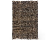 Flair Rugs koberce Kusový koberec Idris Black/Natural - 160x230 cm Hnědá, Střední (80x160 - 164x240), Přírodní