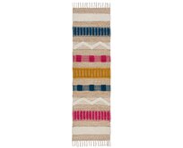 Flair Rugs koberce Běhoun Jubilant Medina Jute Natural/Multi - 60x230 cm Vícebarevná, Střední (80x160 - 164x240), Přírodní