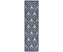 Flair Rugs koberce Běhoun Piatto Oro Blue – na ven i na doma - 66x230 cm Modrá, Střední (80x160 - 164x240), Syntetický (umělý)