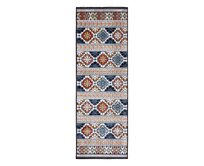 Flair Rugs koberce Běhoun Plaza Aster Navy – na ven i na doma - 80x230 cm Vícebarevná, Střední (80x160 - 164x240), Syntetický (umělý)